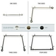 thumbnail image 1 of Walter Multi Angle Ceiling Rod/ Room Divider/ Bedroom Canopy Adjustable 66-120 inch - Four Sided - Black, 1 of 1