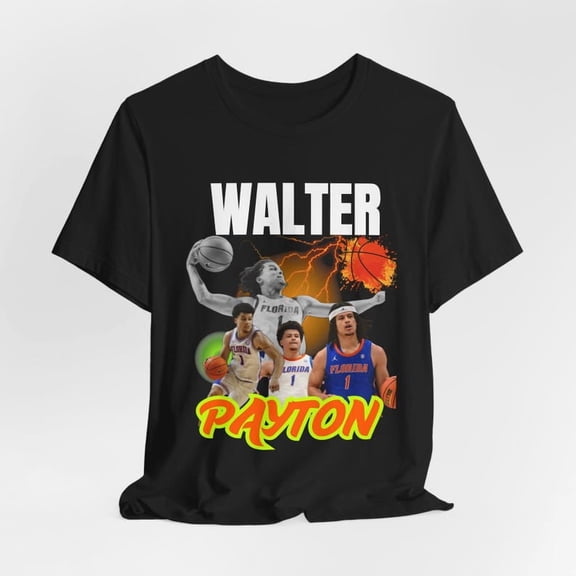 Walter Payton Graphic Tee, Unisex Basketball Shirt, Sports Fan Gift, Athletic T-Shirt, Team Spirit Wear, Florida Basketball Tee