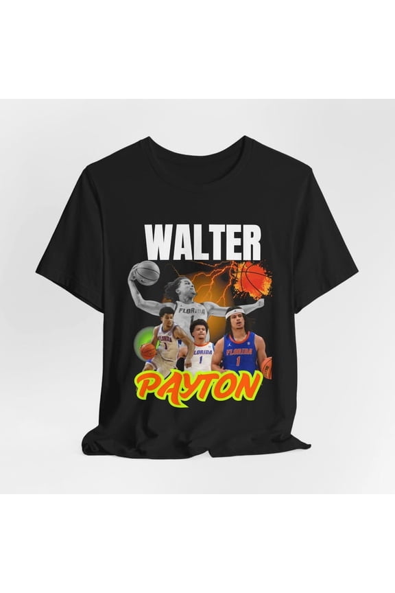 Walter Payton Graphic Tee, Unisex Basketball Shirt, Sports Fan Gift, Athletic T-Shirt, Team Spirit Wear, Florida Basketball Tee