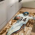 thumbnail image 1 of Walter Payton Rugs, Area Rugs, Custom Rugs, Salon Rug, Corridor Rug, Rug, Gym Rug, Americn Football Rug, Easy to Clean Rugs, Brown Rug, 3.3'x6.5' - 100x200 cm, 1 of 8