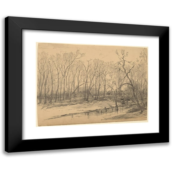 Walter Shirlaw 18x15 Black Modern Framed Museum Art Print Titled - Munich Factory