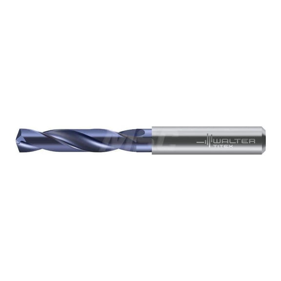 Walter-Titex 6618122 Stub Drill Bit: 0.313" Diam 140deg Solid Carbide Coated, RH