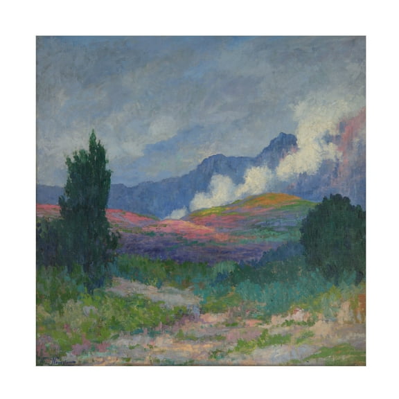 Walter de Navazio 'Clouds In A Mountain Range' Canvas Art