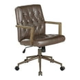 thumbnail image 1 of Waltham Office Chair in Chocolate Faux Leather, 1 of 10