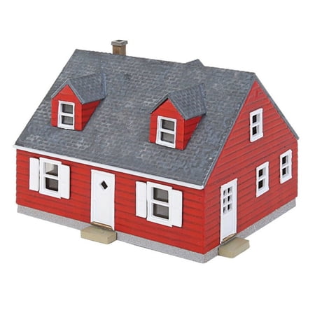 DISC Walthers Cornerstone Cape Cod House Structure Kit, N Scale