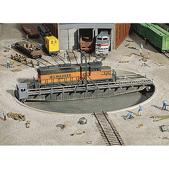 Walthers Cornerstone HO Scale Building/Structure Kit 90 Foot Train Turntable
