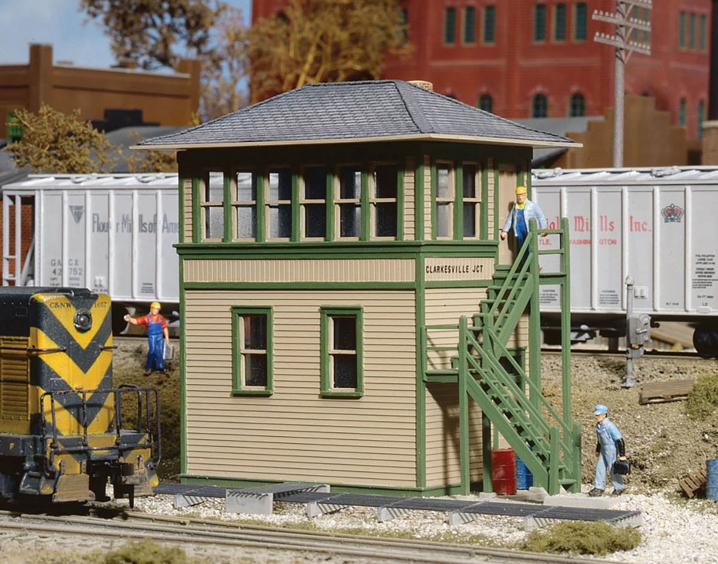 Walthers Cornerstone Series HO Scale Centennial Mills Kit - Background Building With Loading Dock