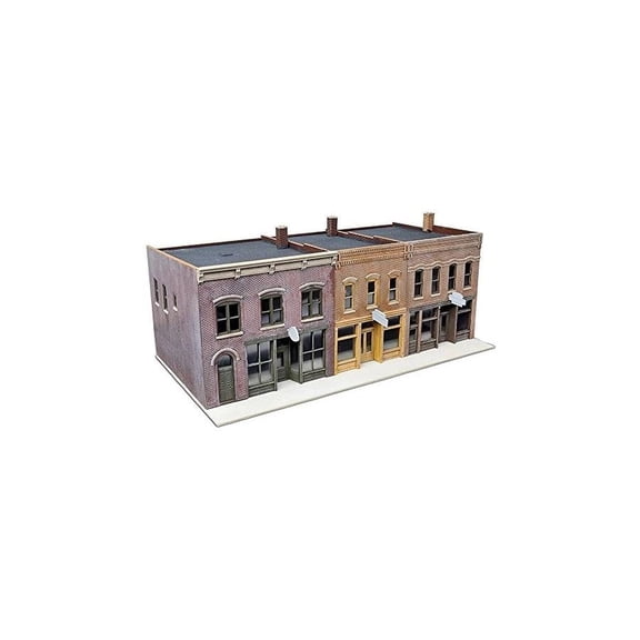 Walthers Cornerstone HO Scale Building/Structure Kit Merchant Row IV Downtown