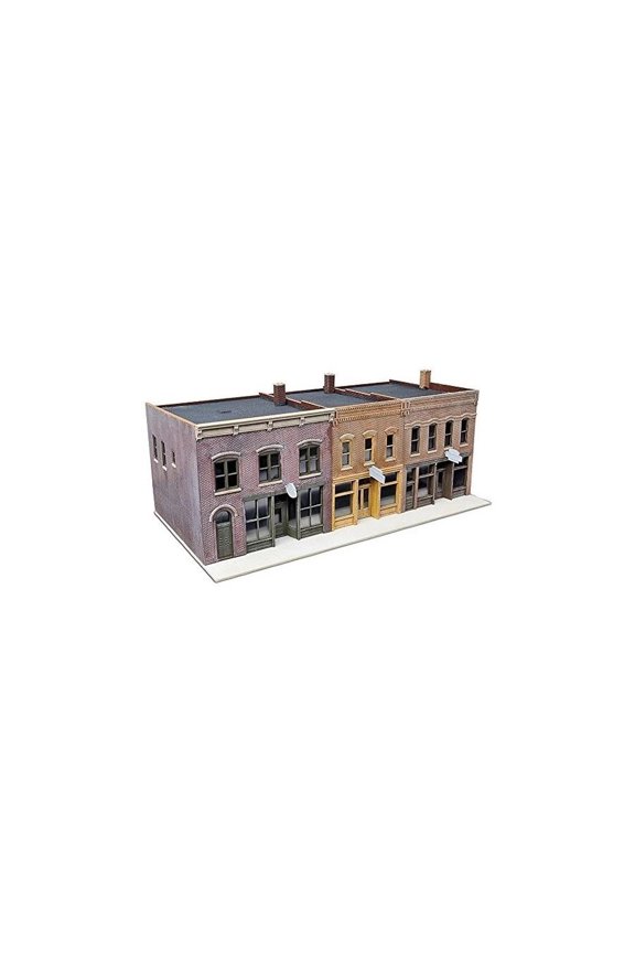 Walthers Cornerstone HO Scale Building/Structure Kit Merchant Row IV Downtown