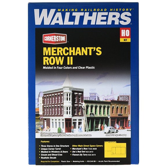 Walthers Cornerstone Series Kit HO Scale Merchant's Row II