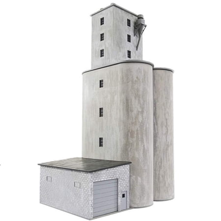 Walthers Cornerstone HO Scale Building/Structure Kit Prarie Co-op Grain Elevator
