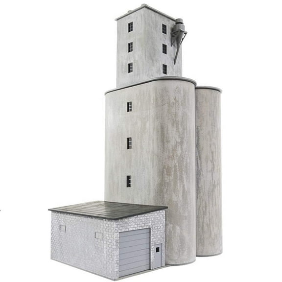 Walthers Cornerstone HO Scale Building/Structure Kit Prarie Co-op Grain Elevator