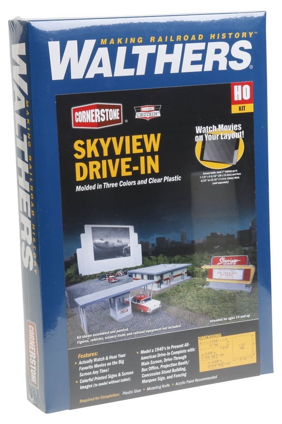 HO Scale Building/Structure Kit Skyview Drive-In Theater