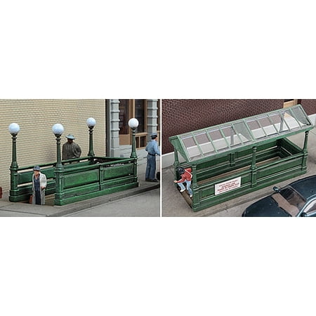 Walthers Cornerstone HO Scale Building/Structure Kit Subway Entrance (Builds 2)