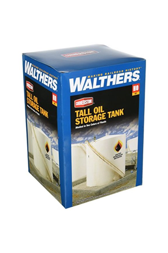 HO Scale Building/Structure Kit Tall Oil Storage Tank/Berm