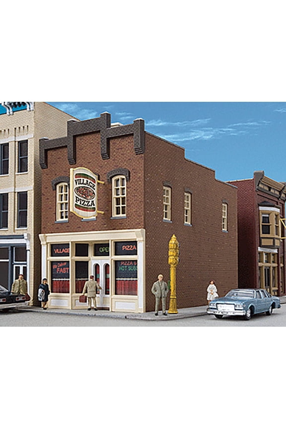HO Scale Building/Structure Kit Village Pizza Restaurant