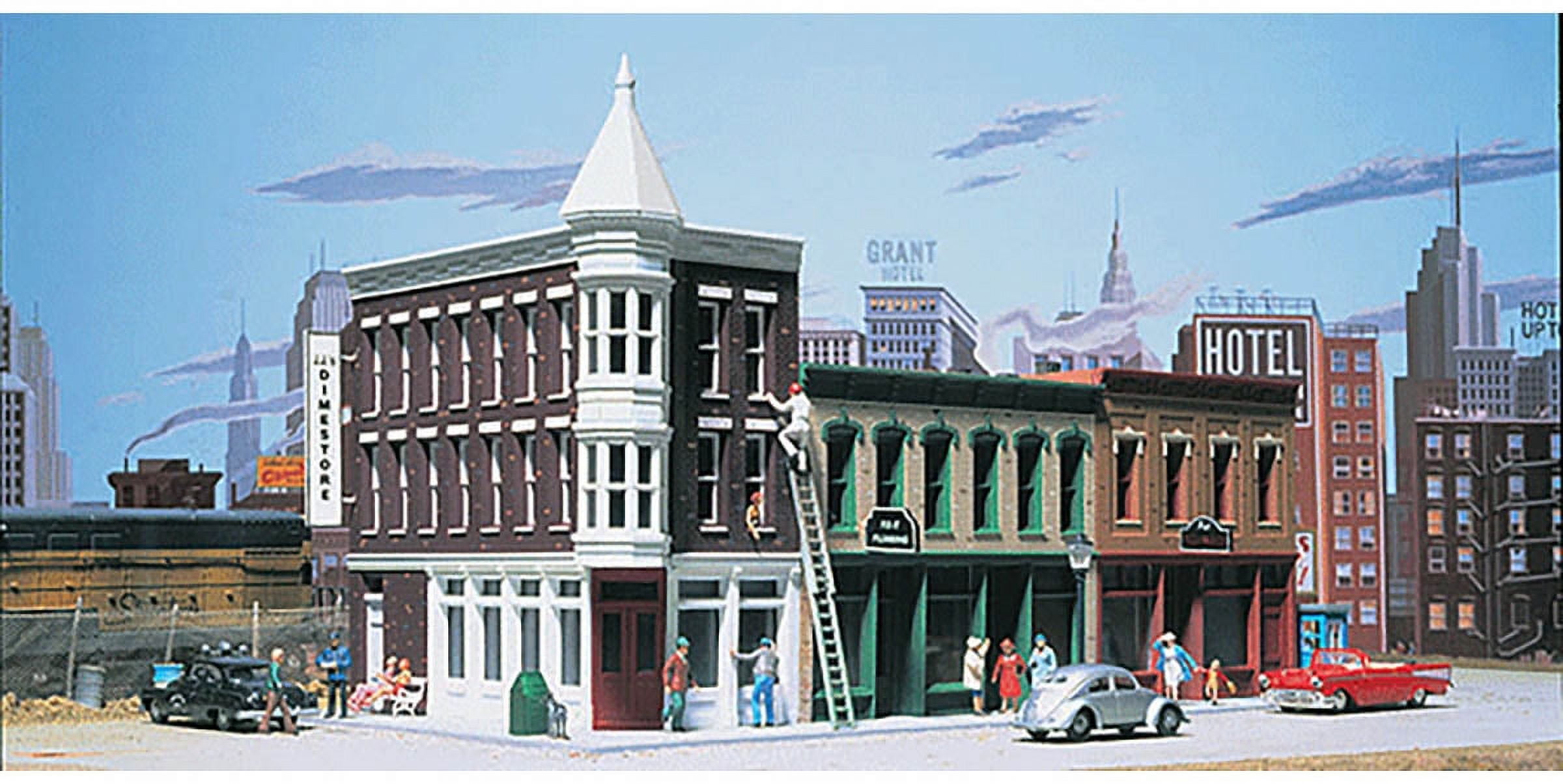 Walthers Cornerstone N Scale Building/Structure Kit Merchant's Row II Downtown