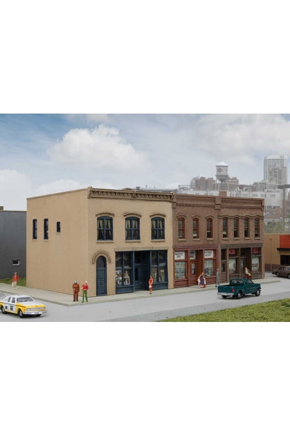 N Scale Building/Structure Kit Merchant's Row III Downtown