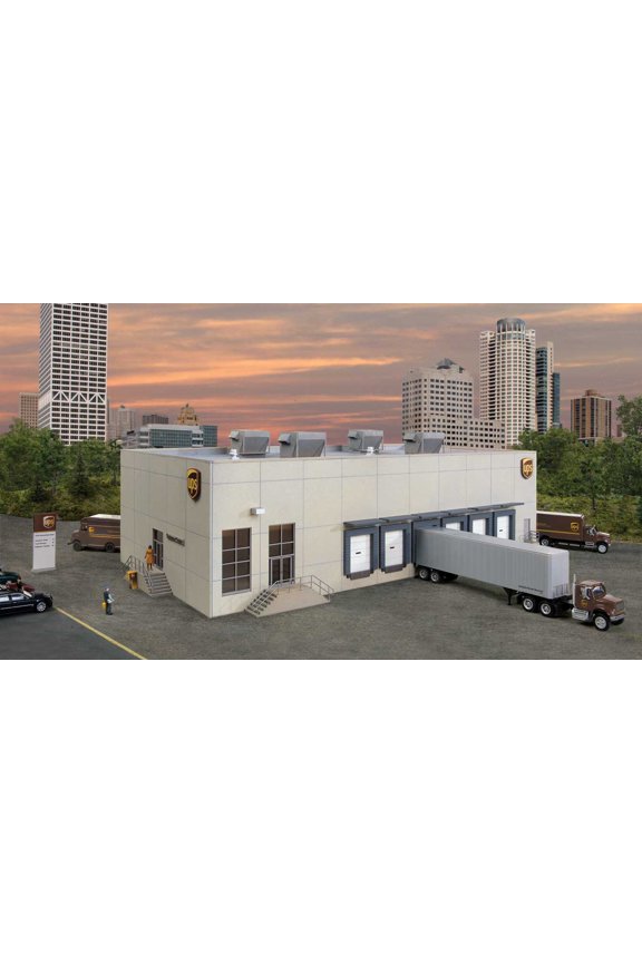 UPS Hub w/Customer Center Structure Kit, HO Scale