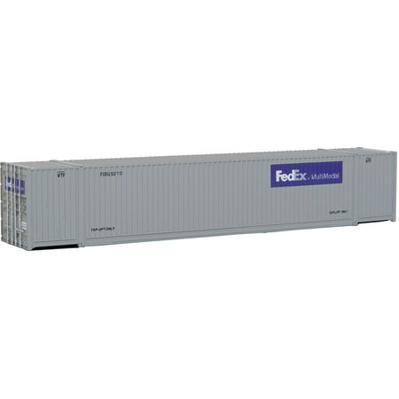 Walthers HO Scale 53' Singamas Corrugated-Side Container FedEx MultiModal