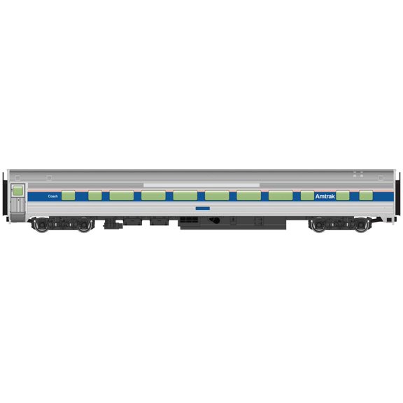 Walthers HO Scale 85' Budd Large-Window Passenger Coach Amtrak Phase IV