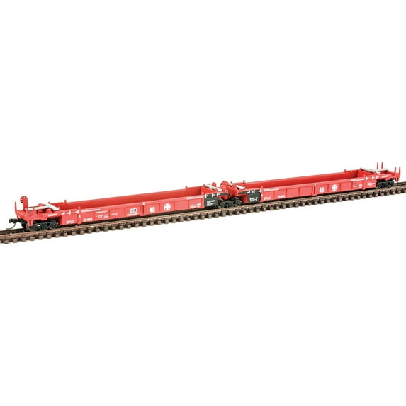 Walthers-Thrall 5-Unit Articulated 48' Well Car - Ready to Run -- Santa Fe SFLC