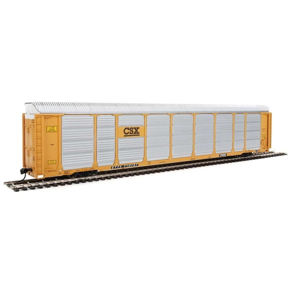 Walthers Proto HO Scale 89' Tri-Level Auto Carrier CSX/ETTX Flat #T8760/710157