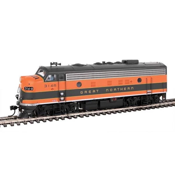 Walthers Proto HO Scale EMD F7A-B Set (Standard DC) Great Northern/GN #314A/314B