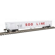 Walthers Trainline HO Scale 50ft Gondola Soo Line White/Red Logo #64040