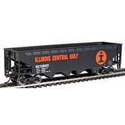 Walthers Trainline Offset Hopper Ready to Run Illinois Central Orange Black White Large Logo HO Scale