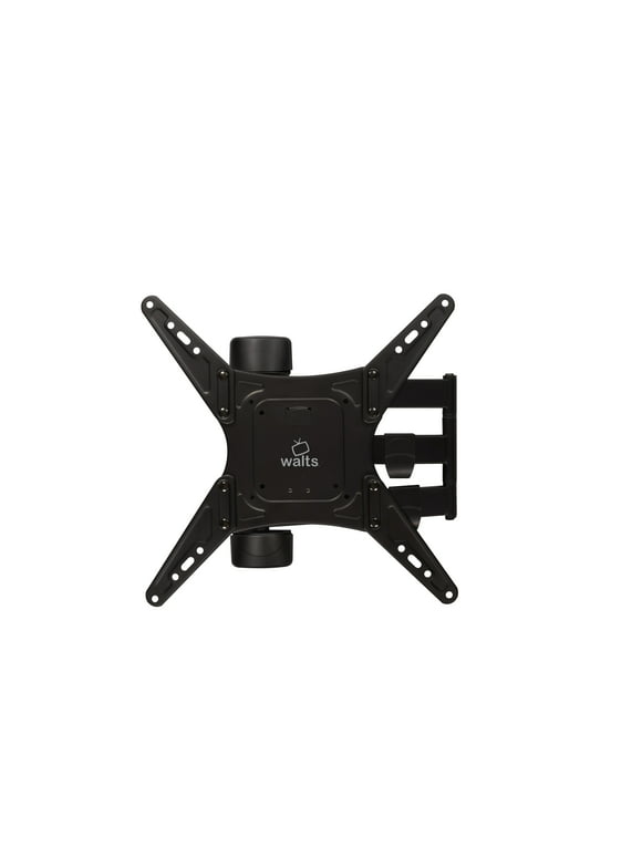Walts TV FULL-MOTION-MOUNT-32-65 Medium Full Motion Mount for 32"-65" Compatible TV's 3-10 Degree Viewing Angle (Black)