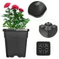 thumbnail image 1 of Waltyotur 1/2/3/5/8/10Gallon Plastic Grow Pots Plant Bonsai Square Garden Container 10 Pack, 1 of 11