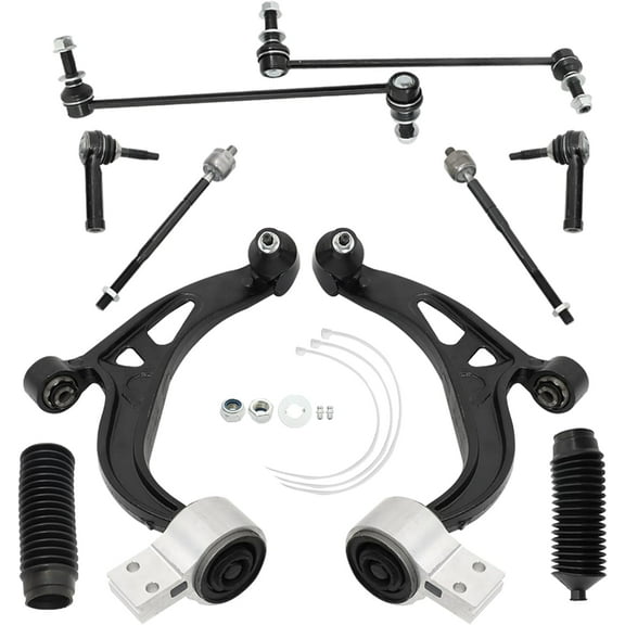 Waltyotur 10Pcs Front Lower Control Arm Ball Joint Bushings Tie Rod For 2011-2017 Explorer