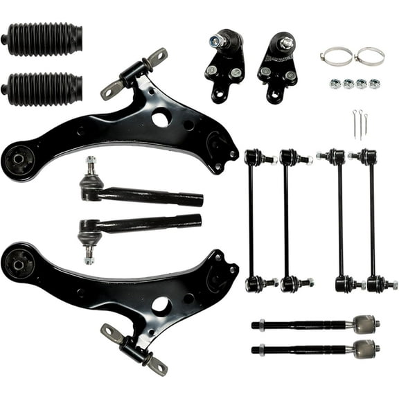 Waltyotur 14Pc Front Suspension Kit Control Arms Replacement for Toyota Camry 2007-2011