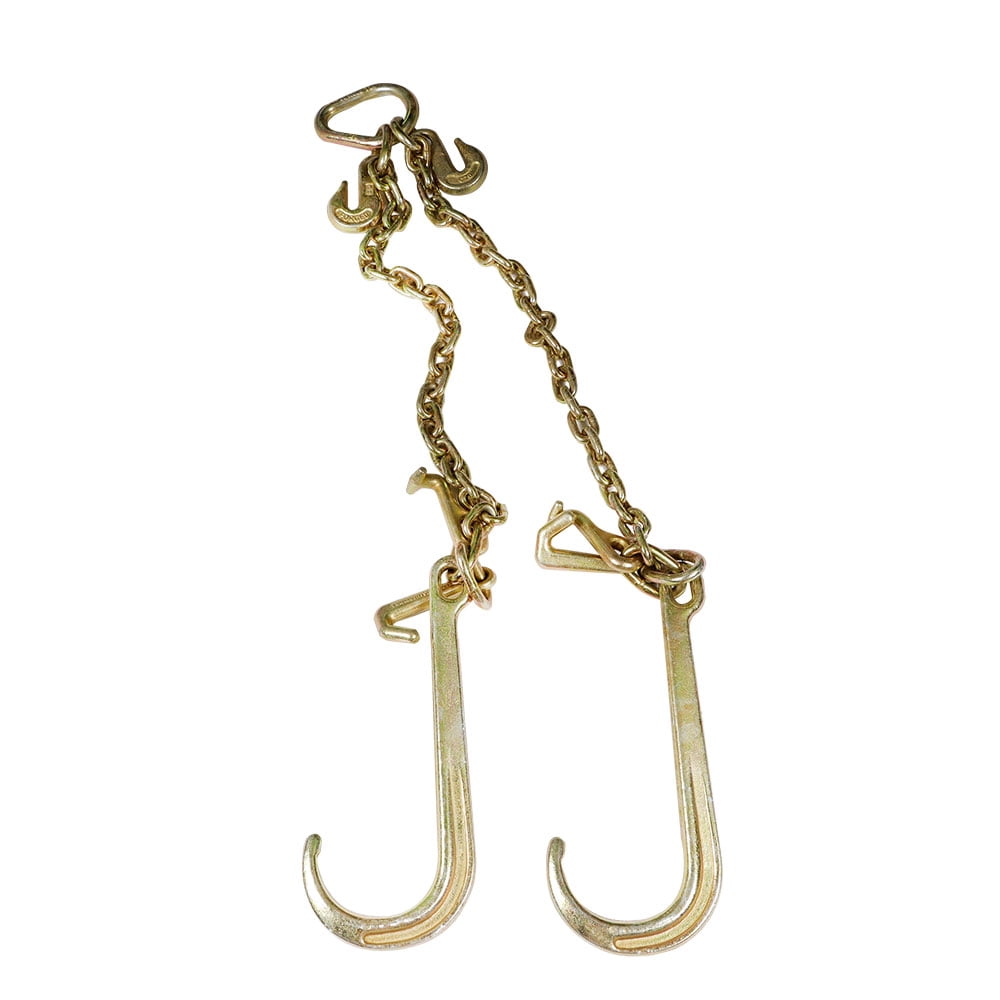 Waltyotur 3/8 x 2´ ft G70 for truck tow chain V TYPE TOW CHAIN J HOOK new