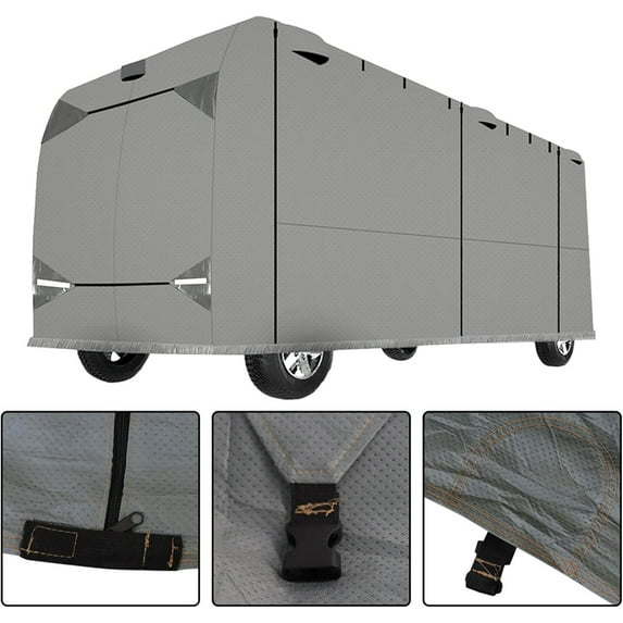 Waltyotur 33'-37' RV Cover Storage Anti-UV For Class A Motorhome Trailer Camper Waterproof