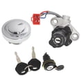 thumbnail image 1 of Waltyotur Ignition Switch Fuel Cap Seat Lock Keys For 99-16 Yamaha V-STAR 650 1100, 1 of 9