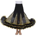 thumbnail image 1 of Waltz American Smooth Style Ballroom Practice Dance Team Ruffle Skirts Drama, 1 of 4