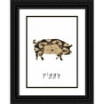 thumbnail image 1 of Waltz, Anne 11x14 Black Ornate Wood Framed with Double Matting Museum Art Print Titled - Piggy I, 1 of 4