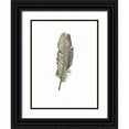 thumbnail image 1 of Waltz, Anne 12x14 Black Ornate Wood Framed with Double Matting Museum Art Print Titled - Feather I, 1 of 4