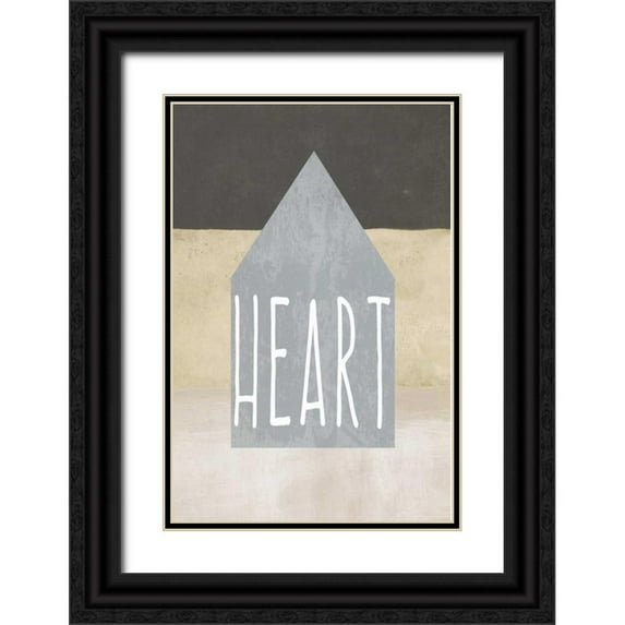 Waltz, Anne 17x24 Black Ornate Wood Framed with Double Matting Museum Art Print Titled - Home heart