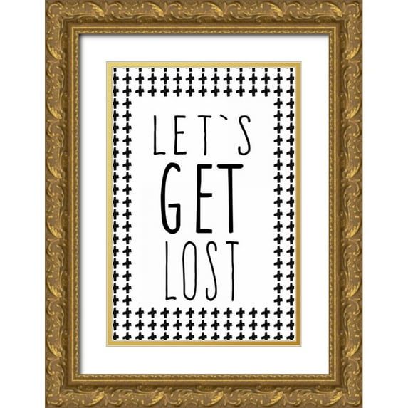 Waltz, Anne 17x24 Gold Ornate Wood Framed with Double Matting Museum Art Print Titled - Let get lost