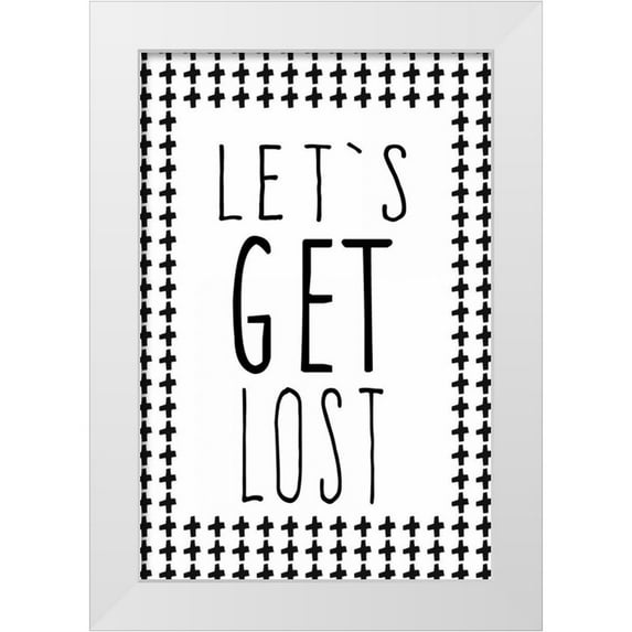 Waltz, Anne 17x24 White Modern Wood Framed Museum Art Print Titled - Let get lost