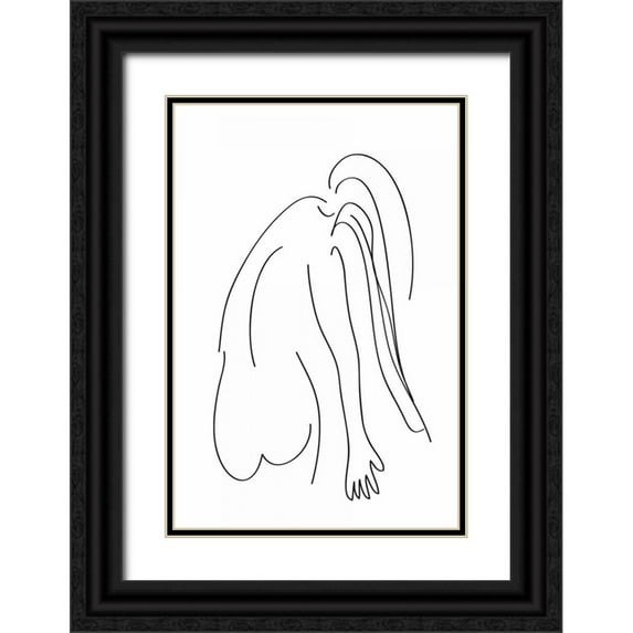 Waltz, Anne 23x32 Black Ornate Wood Framed with Double Matting Museum Art Print Titled - Signatura IV