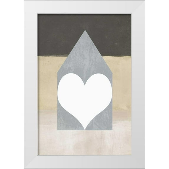 Waltz, Anne 23x32 White Modern Wood Framed Museum Art Print Titled - Home love