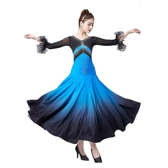 Waltz Dancing Dress Clothes Big Swing Modern Costumes Competition Women Ballroom Dress Stage Wear