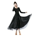 thumbnail image 1 of Waltz Dress Long Sleeve Ballroom Standard Competition Dance Dress Waltz Line Dance Clothing, 1 of 3