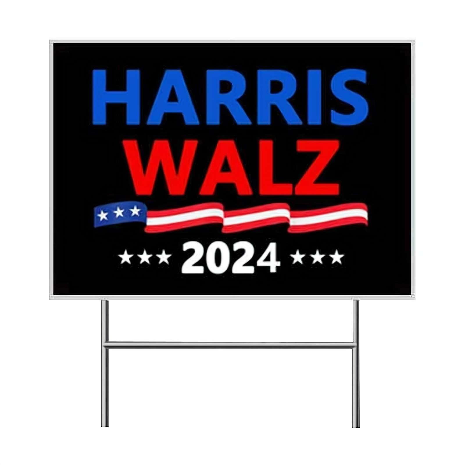 Walz 2024 Kamala Harris for President Yard Sign DoubleSided Outdoor