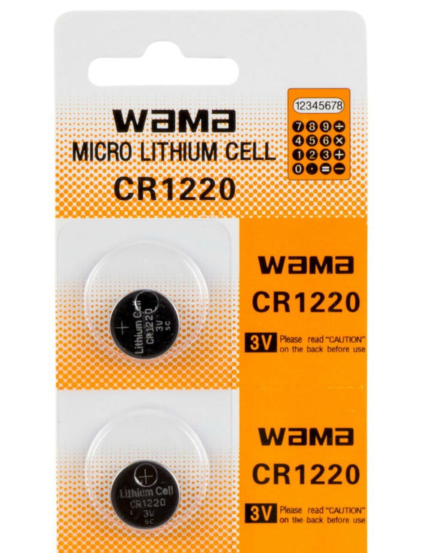 LiCB 10 Pack CR1220 3V Lithium Coin Battery Cr 1220 Battery 3 Volt Button  Cell
