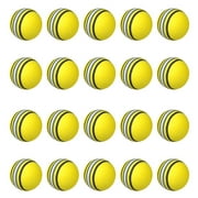 Infidev 20Pcs/Pack Golf Balls Stripe Foam Sponge Balls Practice Training Aids for Men and Women